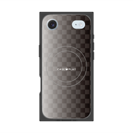 Premium Square Case with MagSafe［ CASEPLAY Check - Black ］