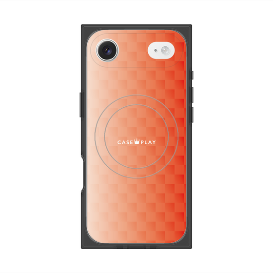 Premium Square Case with MagSafe［ CASEPLAY Check - Orange ］