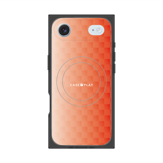 Premium Square Case with MagSafe［ CASEPLAY Check - Orange ］
