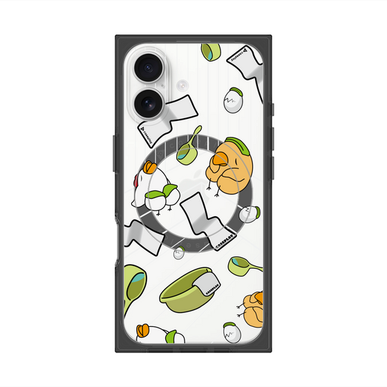 Premium Square Case with MagSafe［ Original - Bird Sauna ］