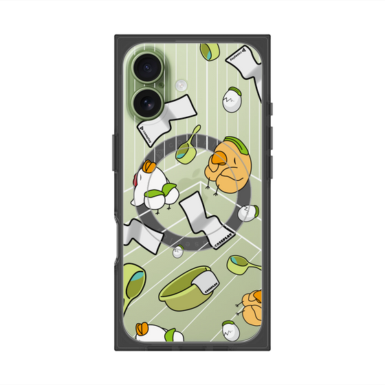 Premium Square Case with MagSafe［ Original - Bird Sauna ］