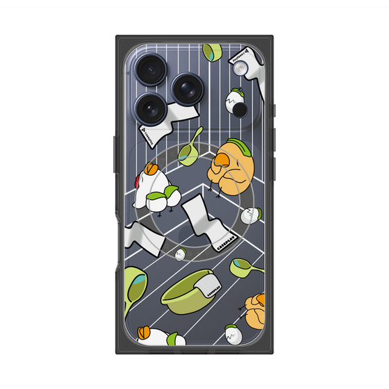 Premium Square Case with MagSafe［ Original - Bird Sauna ］