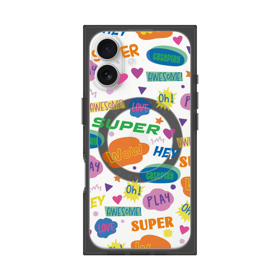 Premium Square Case with MagSafe［ Original - Colorful Moji ］