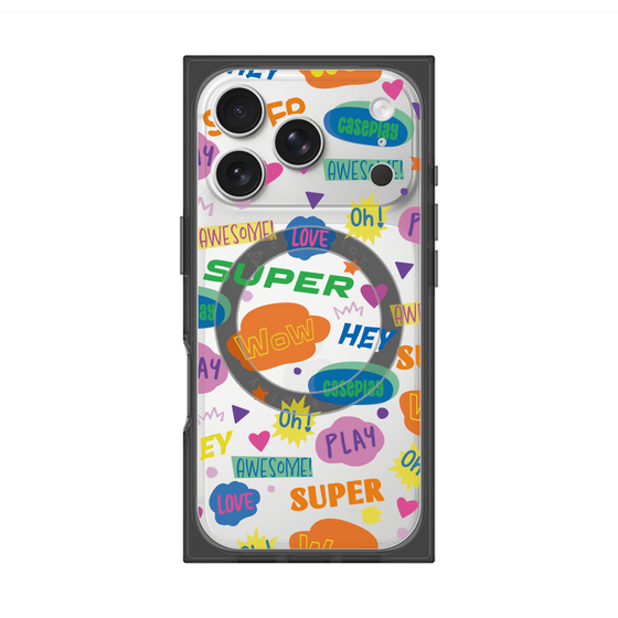 Premium Square Case with MagSafe［ Original - Colorful Moji ］