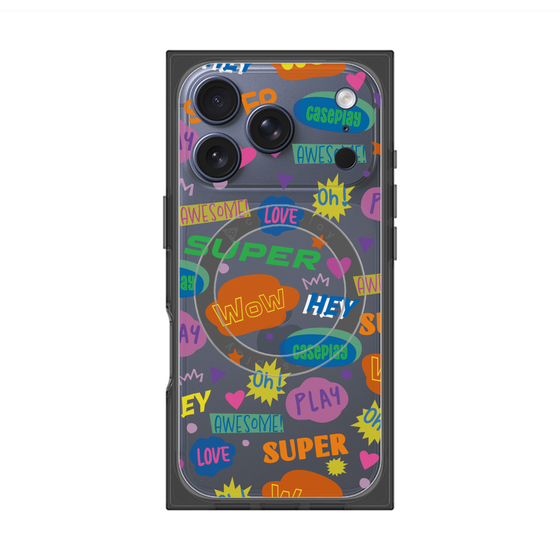 Premium Square Case with MagSafe［ Original - Colorful Moji ］