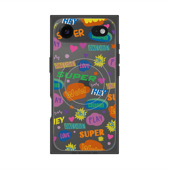 Premium Square Case with MagSafe［ Original - Colorful Moji ］