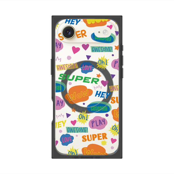 Premium Square Case with MagSafe［ Original - Colorful Moji ］