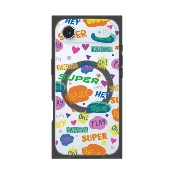 Premium Square Case with MagSafe［ Original - Colorful Moji ］