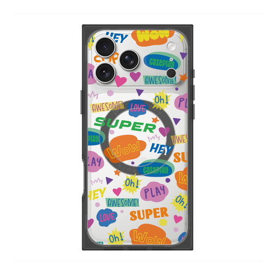 Premium Square Case with MagSafe［ Original - Colorful Moji ］