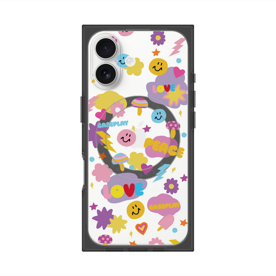 Premium Square Case with MagSafe［ Original - LOVE & PEACE ］