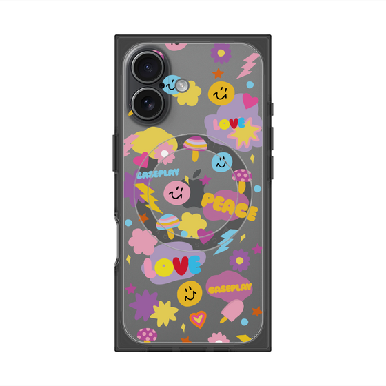 Premium Square Case with MagSafe［ Original - LOVE & PEACE ］