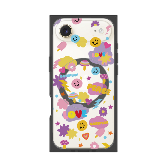 Premium Square Case with MagSafe［ Original - LOVE & PEACE ］