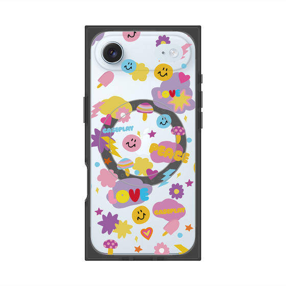 Premium Square Case with MagSafe［ Original - LOVE & PEACE ］