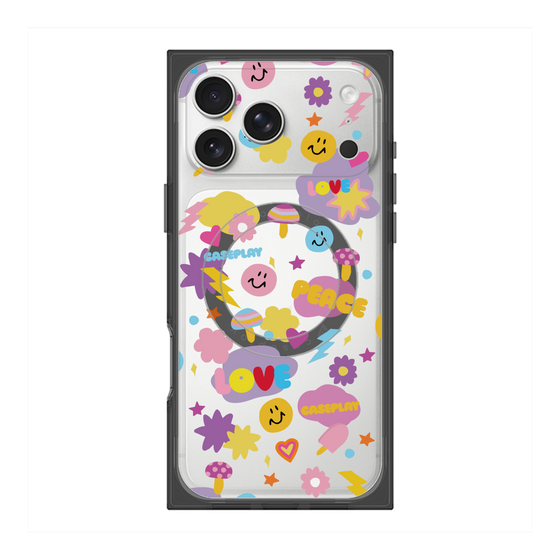 Premium Square Case with MagSafe［ Original - LOVE & PEACE ］