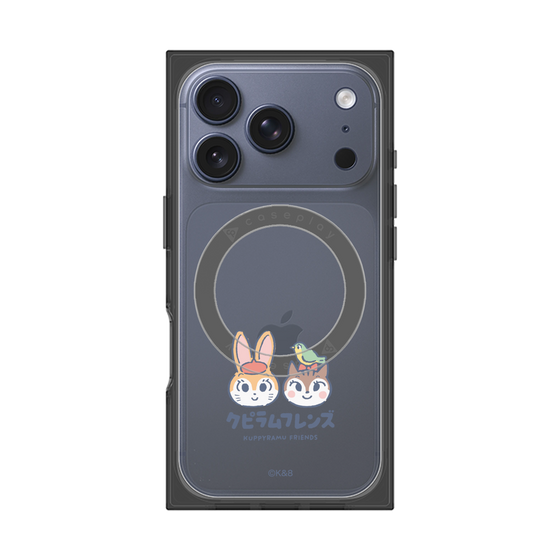 Premium Square Case with MagSafe［ Kuppyramu Friends - Logo - Nakayoshi  ］