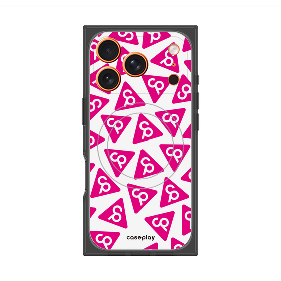 Premium Square Case with MagSafe［ Original - CASEPLAY Logo Mark - Pink ］