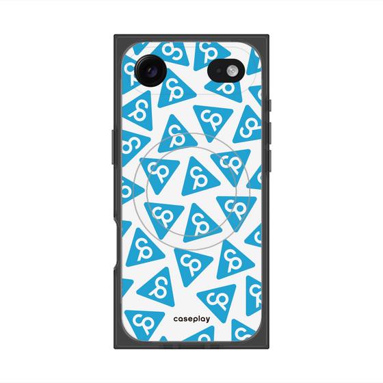 Premium Square Case with MagSafe［ Original - CASEPLAY Logo Mark - Light Blue ］