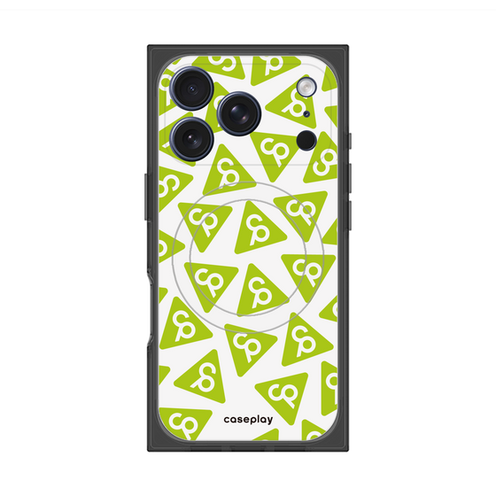 Premium Square Case with MagSafe［ Original - CASEPLAY Logo Mark - Green ］