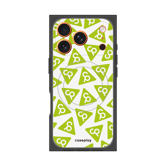 Premium Square Case with MagSafe［ Original - CASEPLAY Logo Mark - Green ］