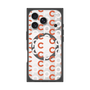 Premium Square Case with MagSafe［ Original - CASEPLAY Initial All-over Pattern - Orange ］