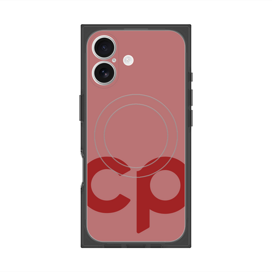 Premium Square Case with MagSafe［ Original - CASEPLAY Initial - Red ］