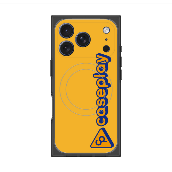 Premium Square Case with MagSafe［ Original - CASEPLAY Logotype - Orange ］