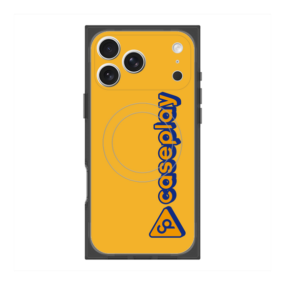 Premium Square Case with MagSafe［ Original - CASEPLAY Logotype - Orange ］