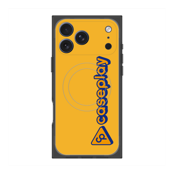 Premium Square Case with MagSafe［ Original - CASEPLAY Logotype - Orange ］