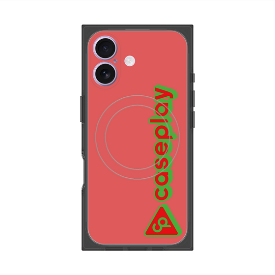 Premium Square Case with MagSafe［ Original - CASEPLAY Logotype - Red ］