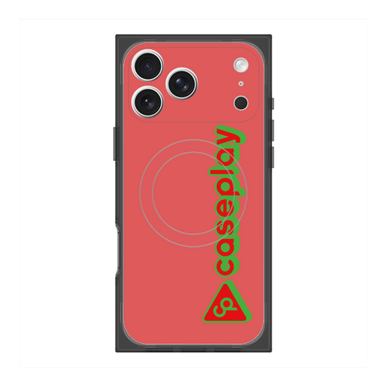 Premium Square Case with MagSafe［ Original - CASEPLAY Logotype - Red ］