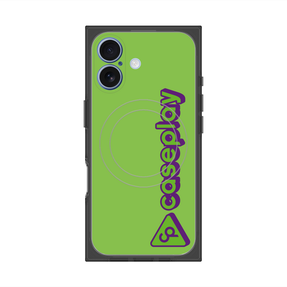 Premium Square Case with MagSafe［ Original - CASEPLAY Logotype - Green ］