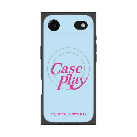 Premium Square Case with MagSafe［ Original - ENJOY YOUR OWN DAY - Light Blue ］