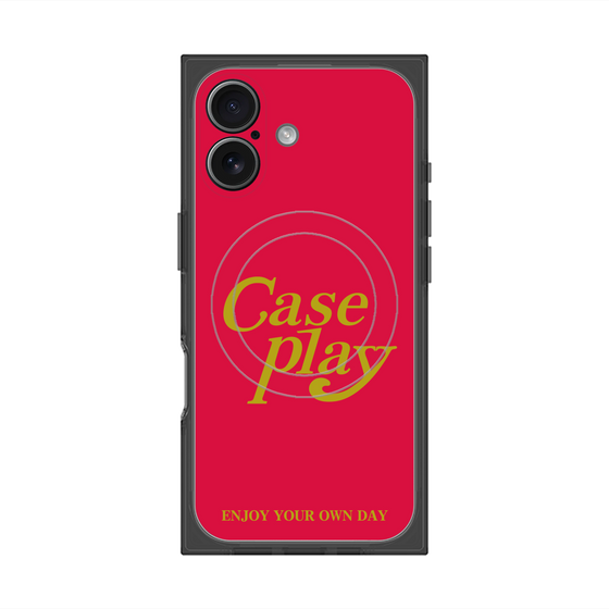 Premium Square Case with MagSafe［ Original - ENJOY YOUR OWN DAY - Red ］