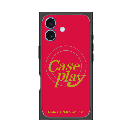 Premium Square Case with MagSafe［ Original - ENJOY YOUR OWN DAY - Red ］