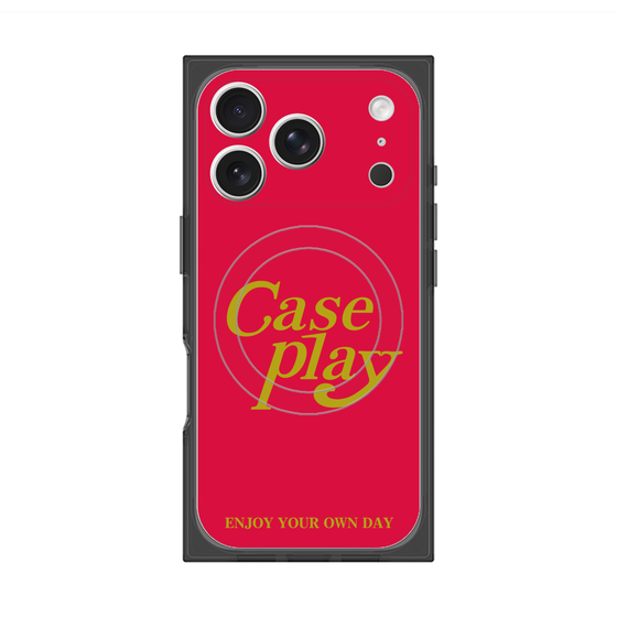 Premium Square Case with MagSafe［ Original - ENJOY YOUR OWN DAY - Red ］