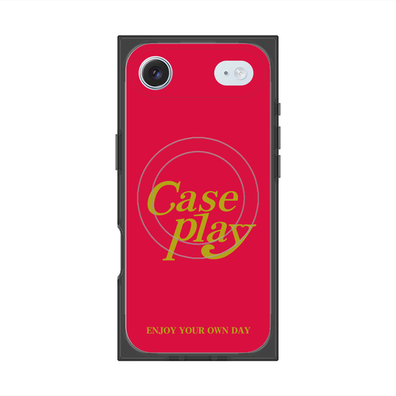 Premium Square Case with MagSafe［ Original - ENJOY YOUR OWN DAY - Red ］