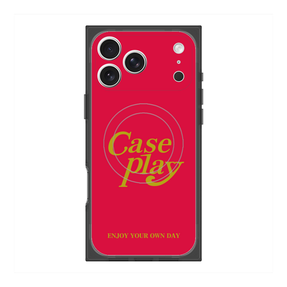 Premium Square Case with MagSafe［ Original - ENJOY YOUR OWN DAY - Red ］