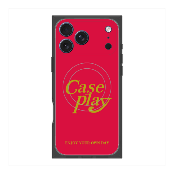 Premium Square Case with MagSafe［ Original - ENJOY YOUR OWN DAY - Red ］