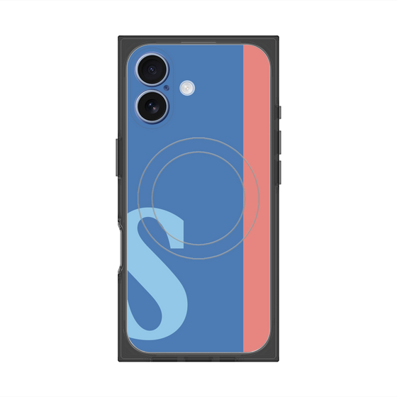 Premium Square Case with MagSafe［ Original - initial color line - S blue ］