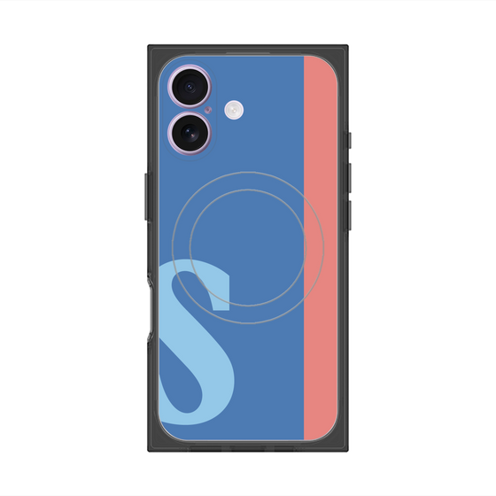 Premium Square Case with MagSafe［ Original - initial color line - S blue ］