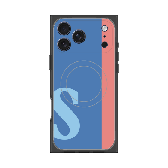 Premium Square Case with MagSafe［ Original - initial color line - S blue ］