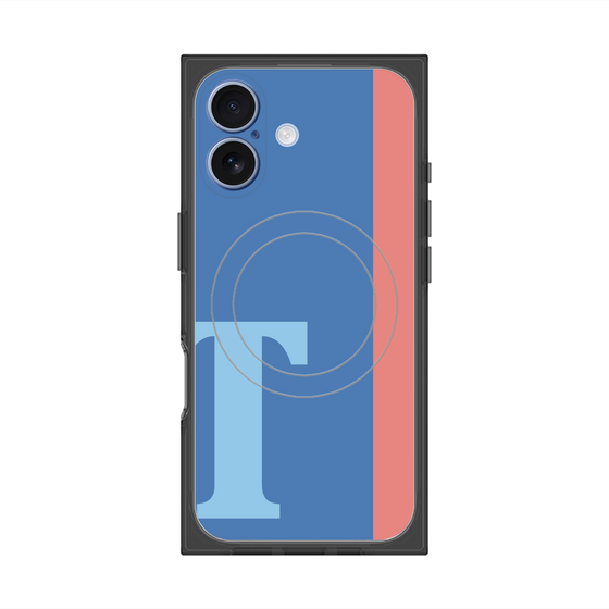 Premium Square Case with MagSafe［ Original - initial color line - T blue ］