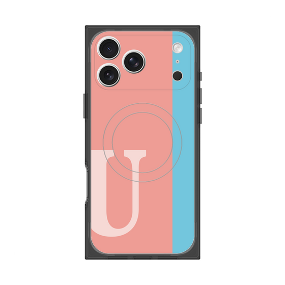 Premium Square Case with MagSafe［ Original - initial color line - U pink ］