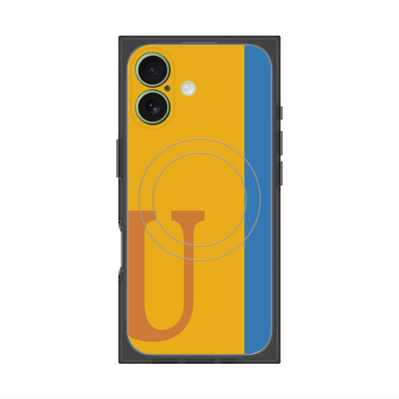 Premium Square Case with MagSafe［ Original - initial color line - U orange ］