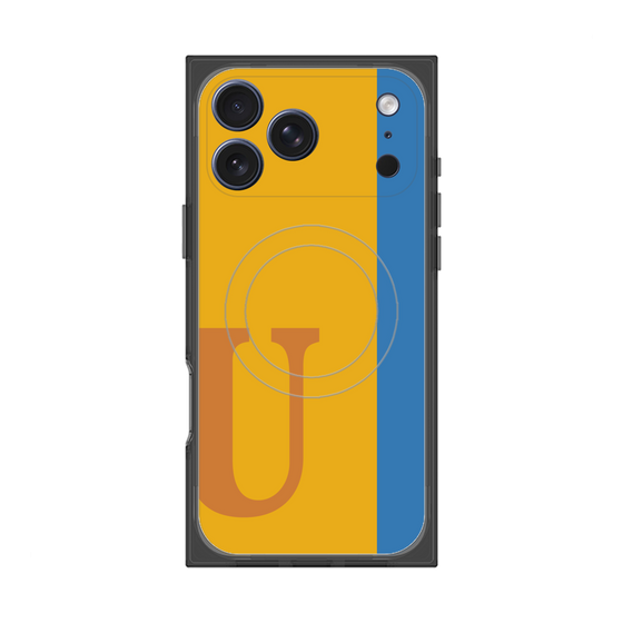 Premium Square Case with MagSafe［ Original - initial color line - U orange ］