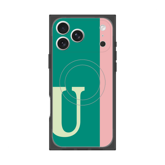Premium Square Case with MagSafe［ Original - initial color line - U green ］
