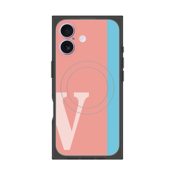 Premium Square Case with MagSafe［ Original - initial color line - V pink ］