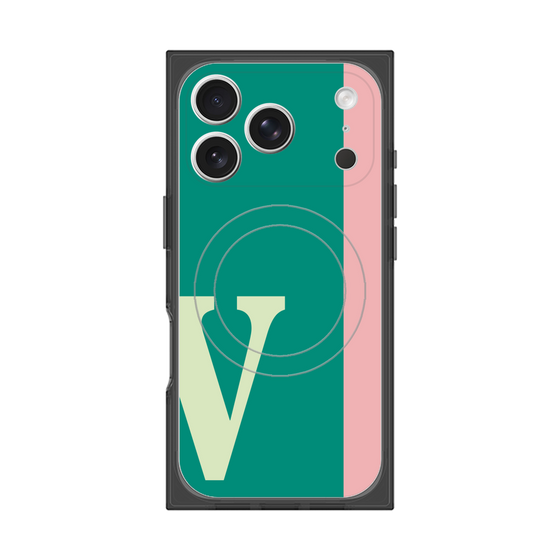 Premium Square Case with MagSafe［ Original - initial color line - V green ］