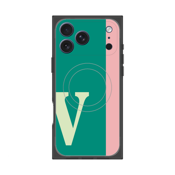 Premium Square Case with MagSafe［ Original - initial color line - V green ］