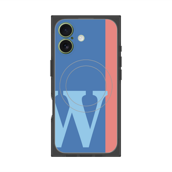 Premium Square Case with MagSafe［ Original - initial color line - W blue ］